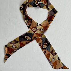 vintage L Erikson hair head scarf retro silk